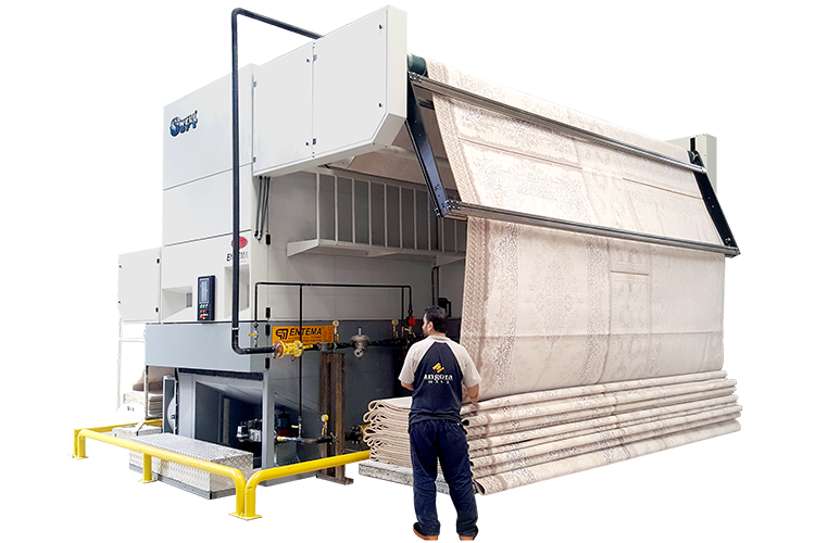 ENTEMA Swellsoft Continuous Tumbler in textile finishing plant